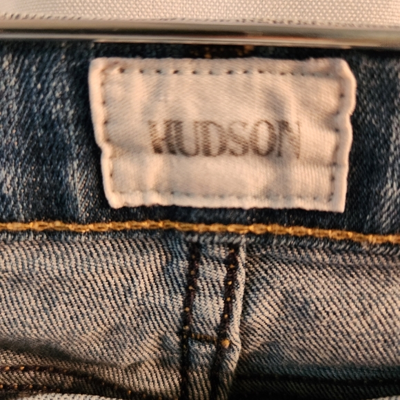 Hudson Womens Krista Super Skinny Crop Jeans Size 26 Distressed - Picture 3 of 7